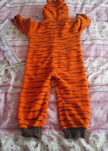 Turuncu kaplan  Desenli çocuk Tulumu - Görsel 3