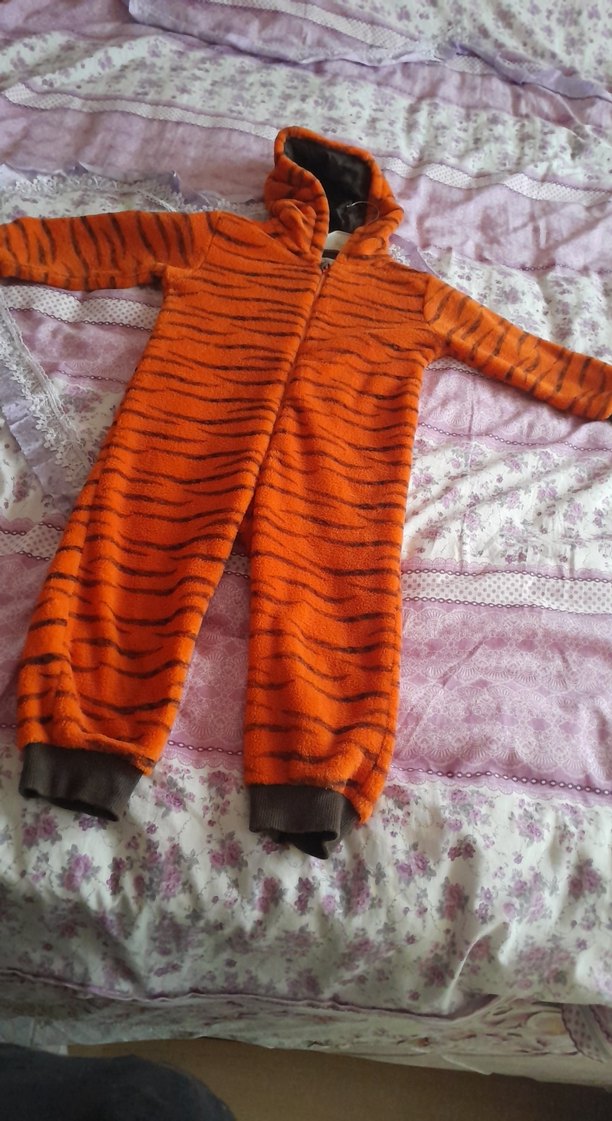 Turuncu kaplan  Desenli çocuk Tulumu - Görsel 2