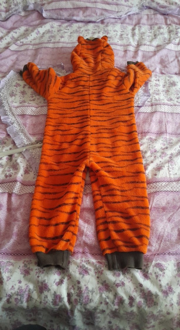 Turuncu kaplan  Desenli çocuk Tulumu - Görsel 3