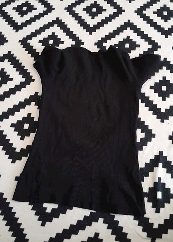 Siyah Basic Kısa Kollu Tişört - Görsel 4