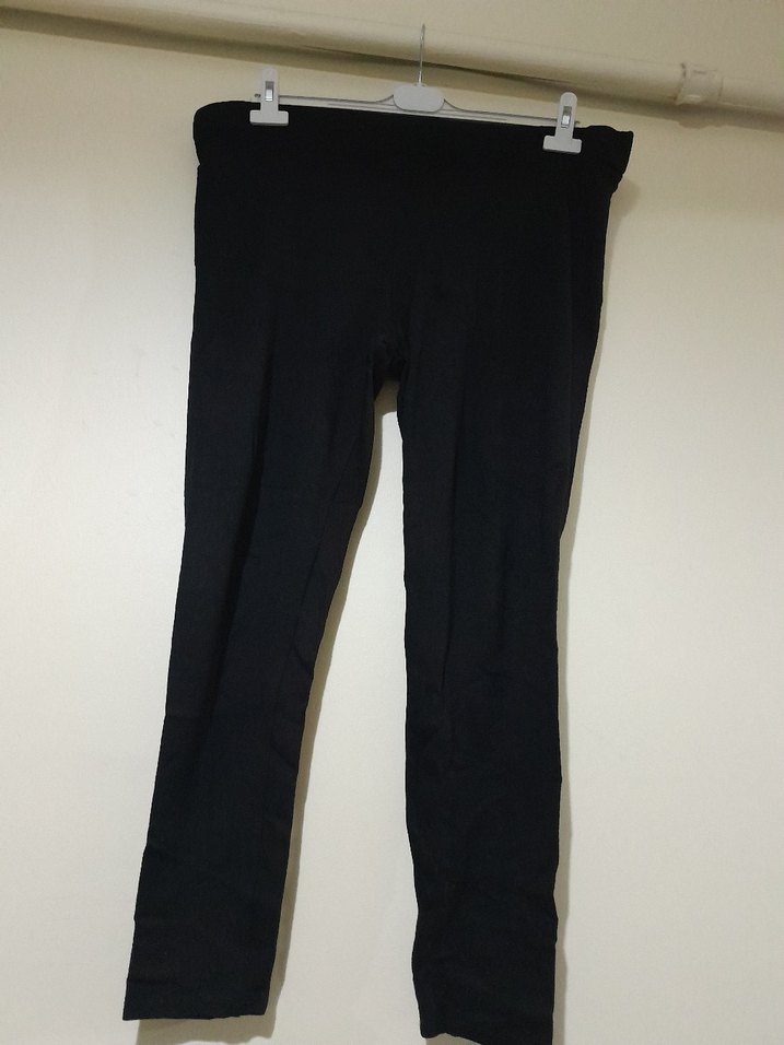 Siyah Hamile Kot Pantolon, Midi Boy, Kemerli - Görsel 2