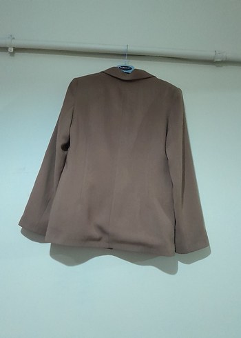 kahverengi Düğmeli Kadın Blazer Ceket - Görsel 2