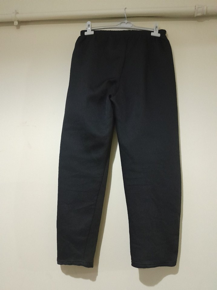 Siyah Rahat Kesim bay bayan giyebilir  eşofman altı - Görsel 2