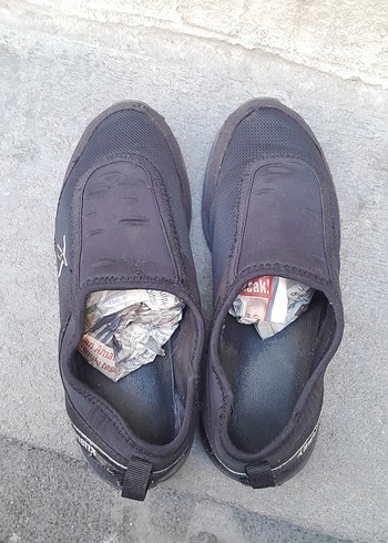 36 Beden kadin Siyah Spor Su Ayakkabısı Velcro