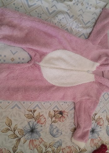 English Home Kız Çocuk Pudra Pembe Polar Tulum