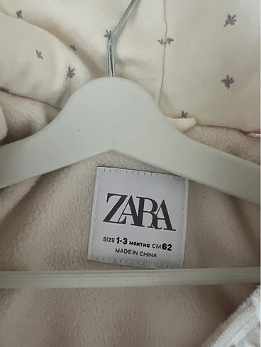 Yenidoğan Beden beyaz Renk Zara peluş tulum