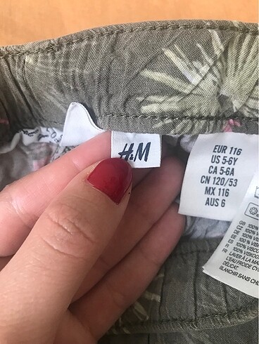 H&M Kız çocuk yazlık pantolon
