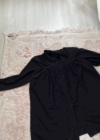Diğer Siyah Düğmeli Hamile Bluzu