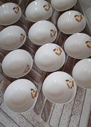 Beyaz Desenli 12 Parça Kase Seti - Görsel 2