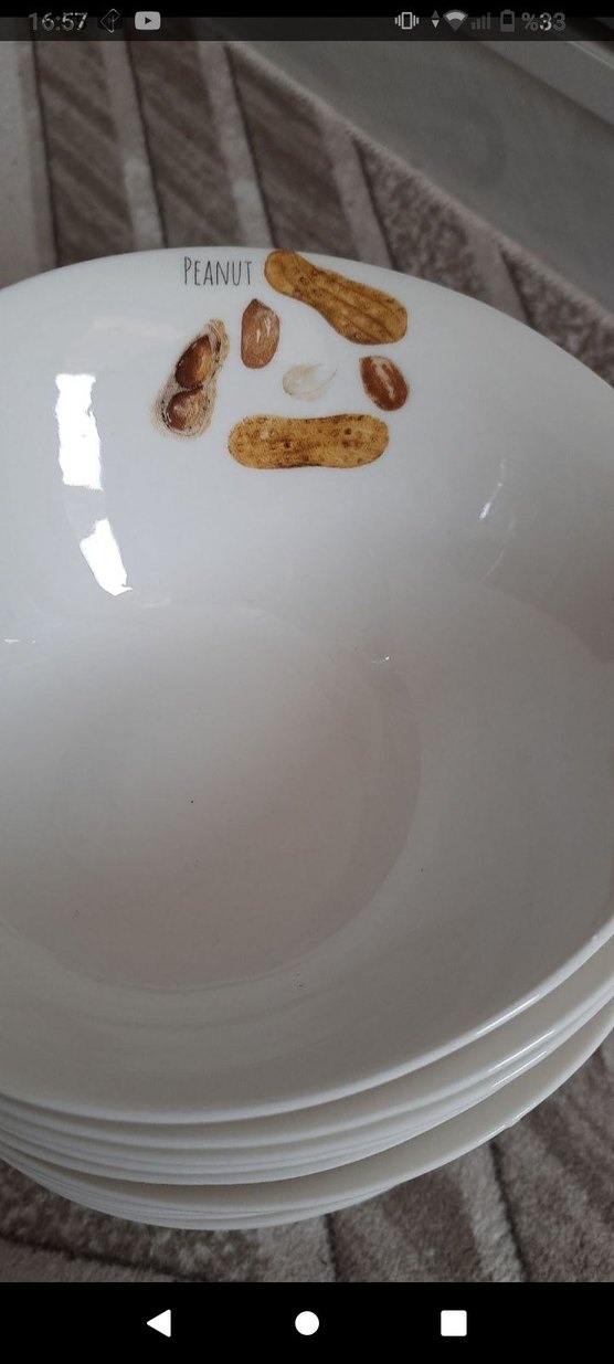 Beyaz Desenli 12 Parça Kase Seti - Görsel 4