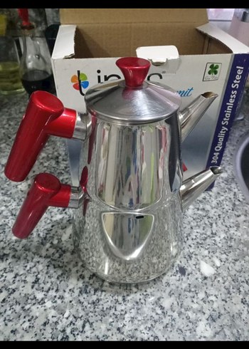 Diğer Diger Kırmızı Saplı Çaydanlık Seti
