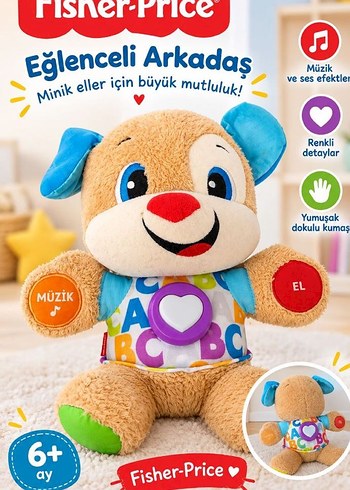 Fisher Price Eglenceli Muzikli Pelus Kopek