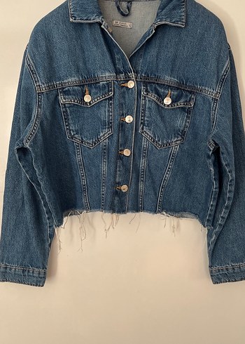 Kadın Düğmeli Denim Ceket defacto
