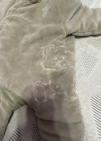 Kürklü Gri Bebek Tulumu - Görsel 7