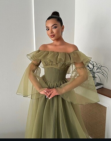 ÖZEL DİKİM KIRMIZI ABİYE - Görsel 2