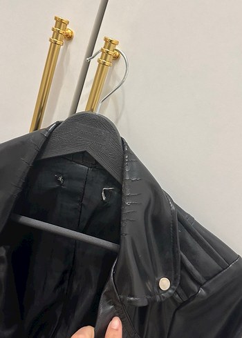 ZARA MODEL SİYAH DERİ CEKET - Görsel 4