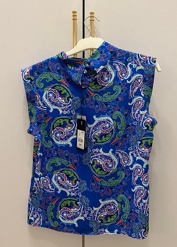 Mavi Şifon Bluz - Görsel 2