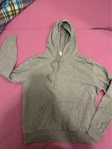 Hm düz gri basic sweatshirt