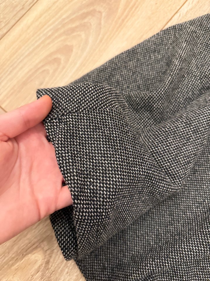 Gri Pilili Midi Etek - Görsel 2