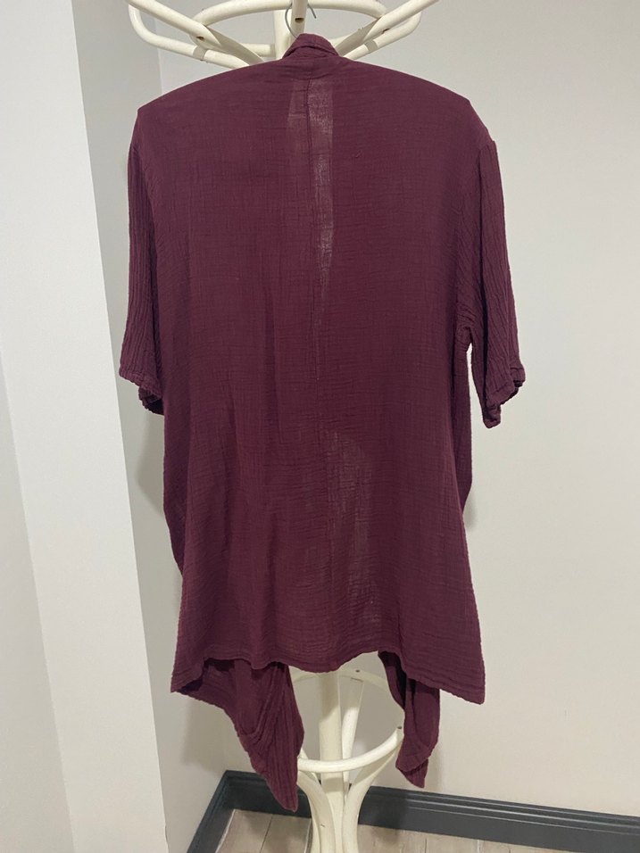 Bordo Uzun Kollu Bohem - Görsel 4