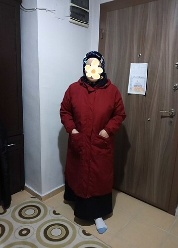 Bordo mevsimlik mont, trençkot