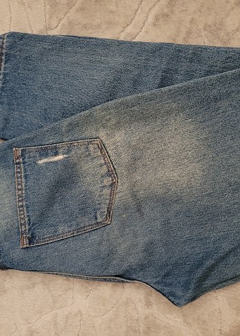 36 Beden Kadın Mom Denim Bol Kesim Jean