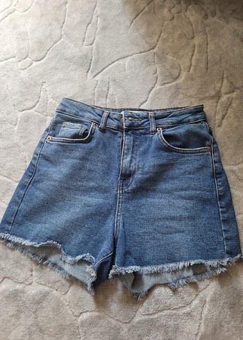 Yüksek Bel Mini Denim Şort