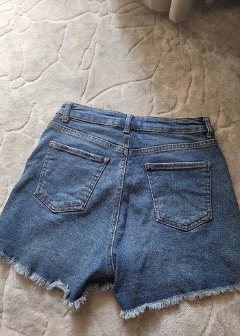 36 Beden Yüksek Bel Mini Denim Şort