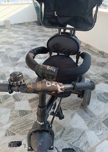 Prego Gri Üç Tekerlekli Çocuk Bisikleti ebeveyn kontrollü
