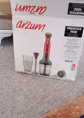 Beden Renk Kırmızı Arzum Prostick 1500 Blender ve Doğrayıcı