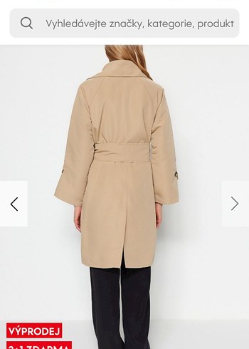 TRENDYOL Bej Kuşaklı Midi Trençkot - Görsel 6