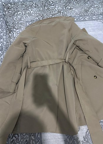 TRENDYOL Bej Kuşaklı Midi Trençkot - Görsel 4