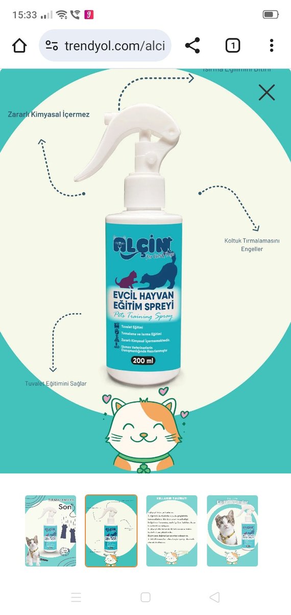 Evcil Hayvan Isırma Tırmalama Eğitim Spreyi - Görsel 3