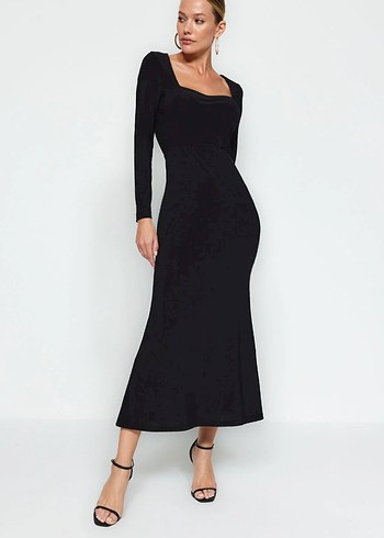 TRENDYOLMİLLA kare yaka elbise - Görsel 2