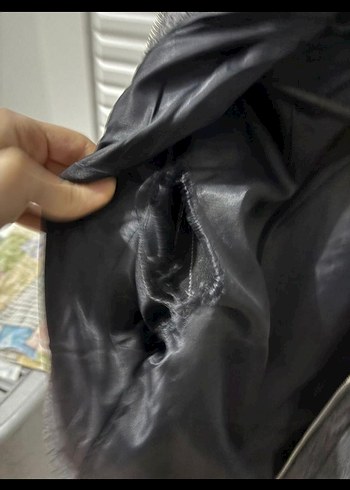 BERSHKA kışlık gri ceket - Görsel 2