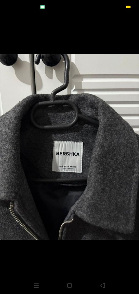 BERSHKA kışlık gri ceket - Görsel 3