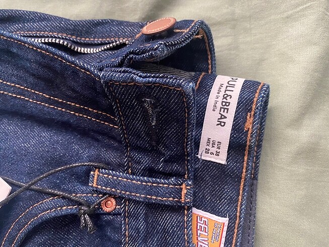 38 Beden lacivert Renk Pull and bear jean