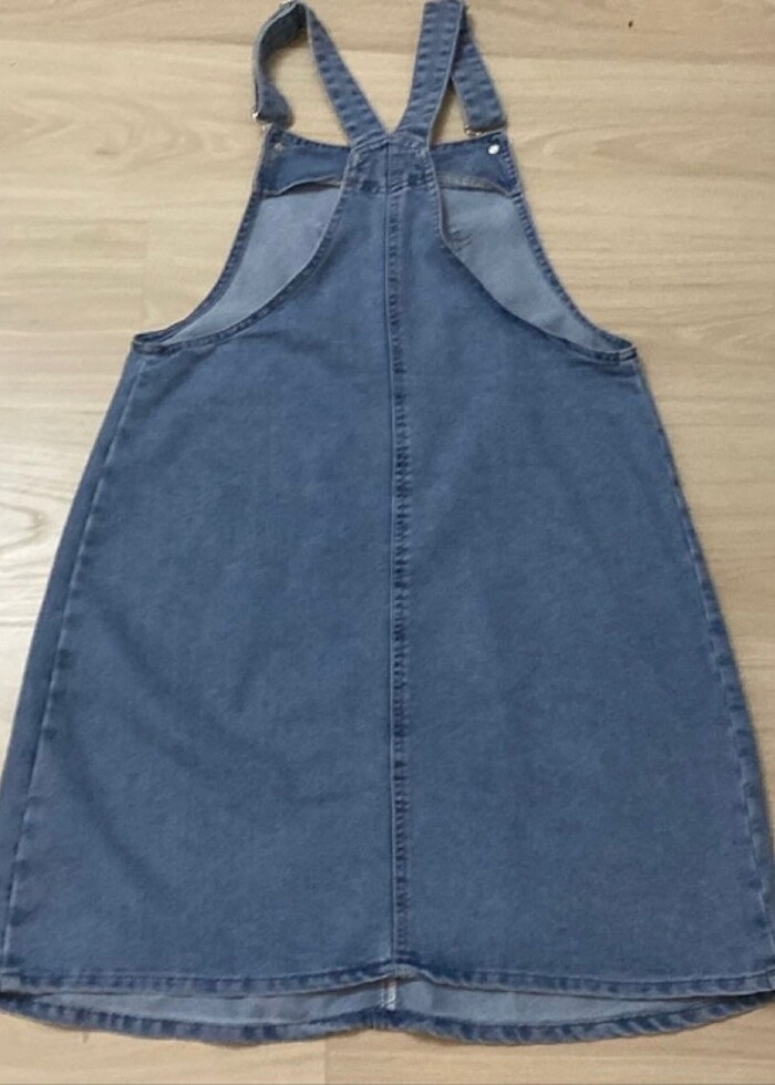 HAMİLE JEANS SALOPET - Görsel 4