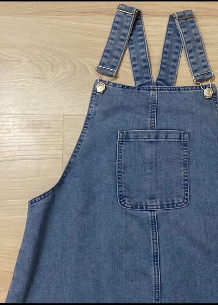 HAMİLE JEANS SALOPET - Görsel 2