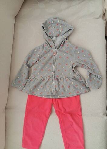Carter's 2 yaş eşofman takım, havlu kumaş