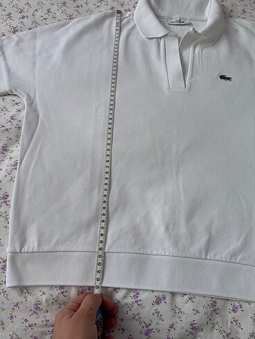 s Beden beyaz Renk Lacoste kadın tişort