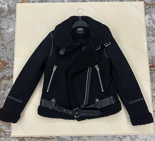 Zara süet biker ceket