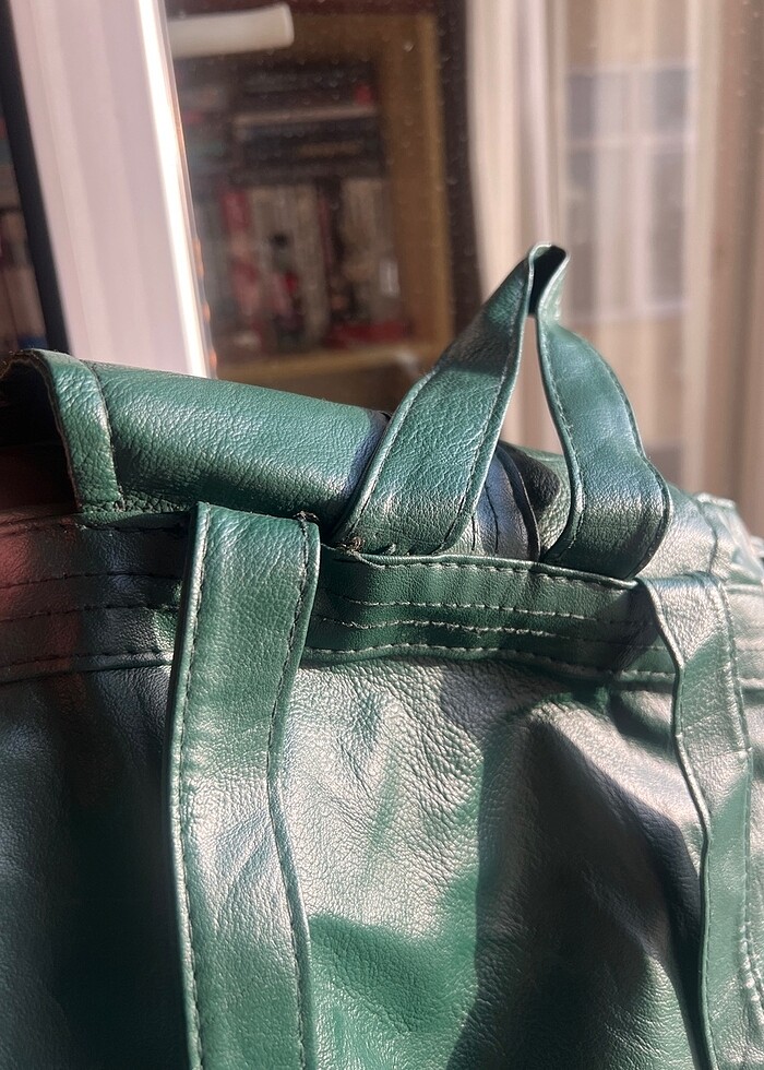 Deri sırt çantası - Görsel 3