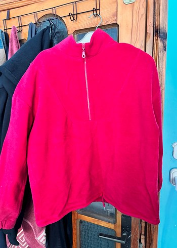 Diğer Fermuarlı Pembe Kadın Sweatshirt