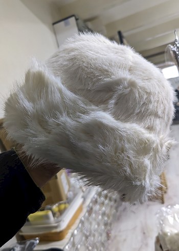 Kahverengi Kürklü Kadın Şapka - Görsel 5