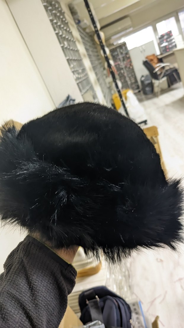 Kahverengi Kürklü Kadın Şapka - Görsel 4