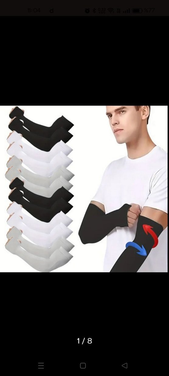 Esnek UV Spor Tesettür Kolluk - Görsel 4