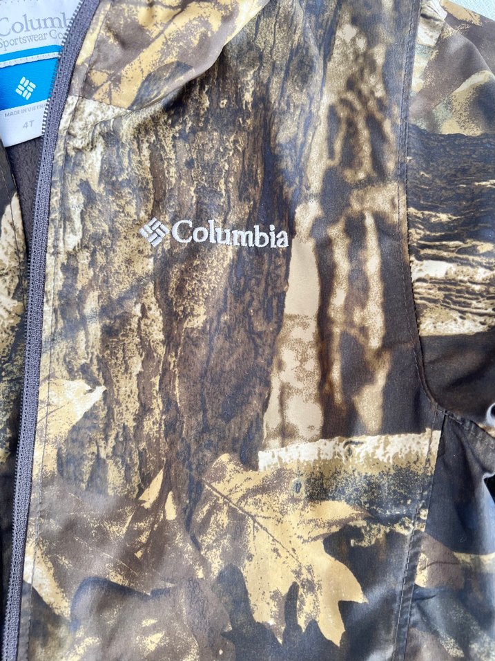 Columbia Kamuflaj Kapüşonlu Erkek Çocuk mont yağmurluk - Görsel 3