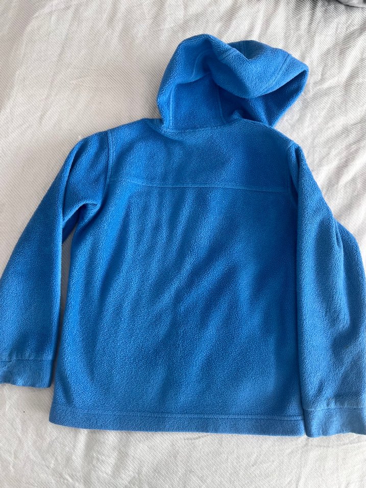 Columbia marka Mavi Kapüşonlu Fermuarlı Erkek Çocuk polar - Görsel 2