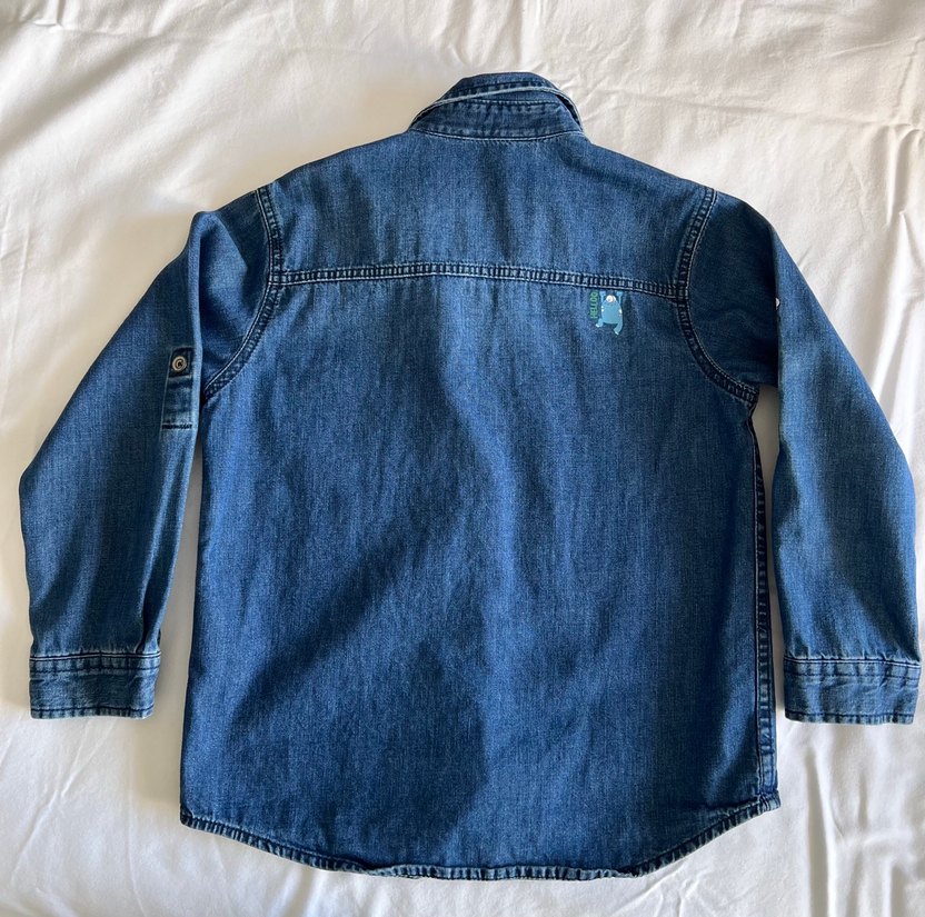 Lc waikiki Erkek Çocuk Mavi Denim Gömlek - Görsel 2